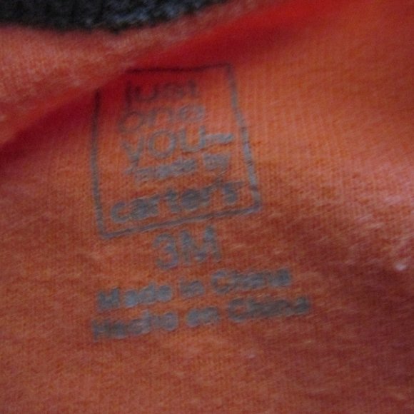 Carters Onesie Bundle Boys Size 3M Orange Yellow Brown Stripe Short Sleeve - Picture 3 of 7